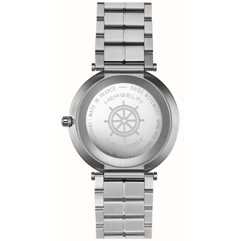 Herbelin Herbelin Newport Slim 19522B125,  франция мужские часы на браслете нержавеющая сталь боковой вид