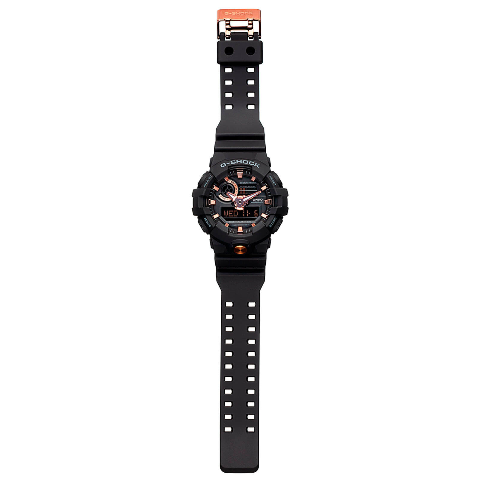 Casio GA-710B-1A4 мужские часы застежка крупным планом