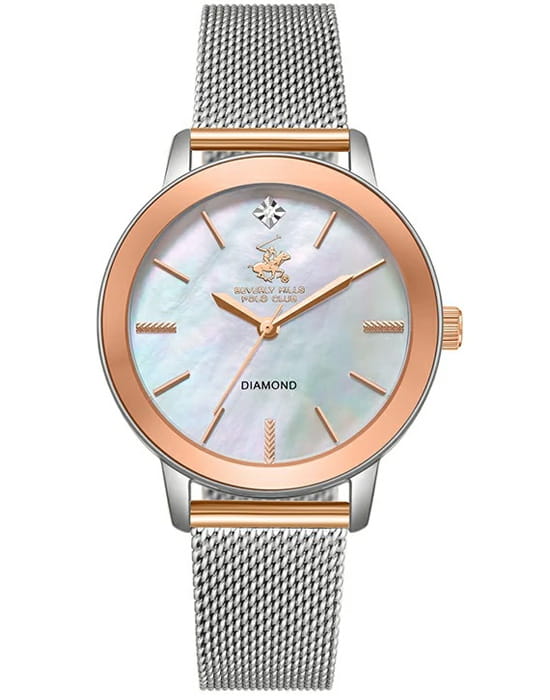 Beverly Hills Polo Club Beverly Hills Polo Club BP3734C.520  BP3734C.520 кварцевые мужские часы белый циферблат, браслет нержавеющая сталь — вид спереди