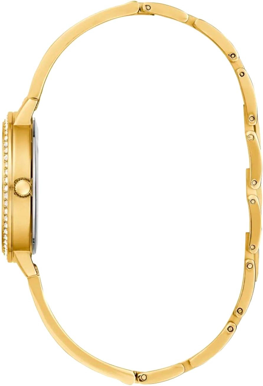 Guess Guess Dress Steel GW0474L2 кварцевые женские часы часы крупный план золотой циферблата