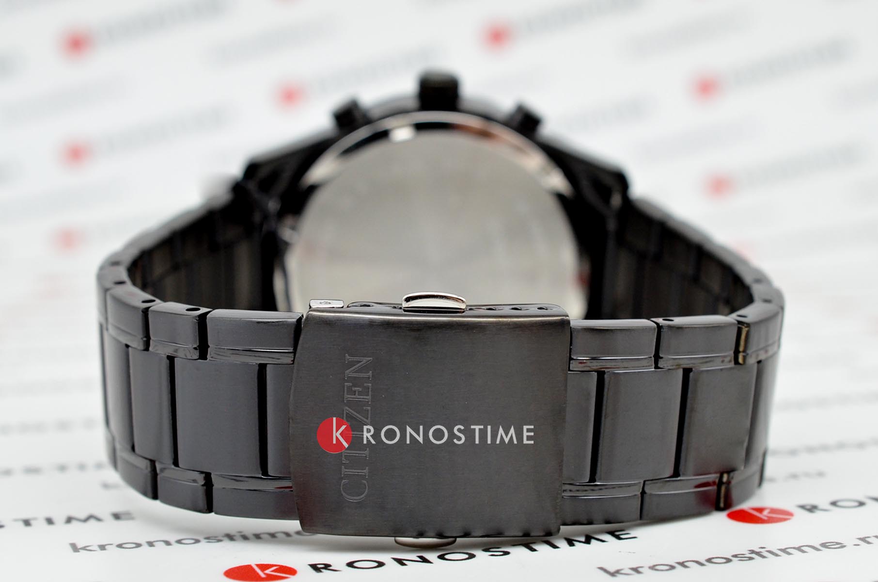 Citizen Citizen Chronograph AN8195-58E кварцевые мужские часы часы крупный план черный циферблата