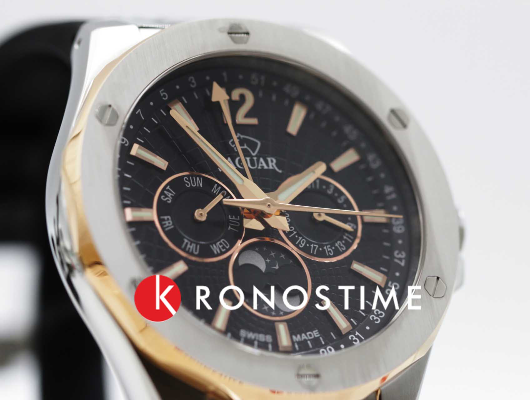 Jaguar Jaguar Moonphase J1040/4 , наручные мужские часы фото под углом