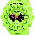 Casio Casio G-Shock GA-V01-9A GA GA-V01-9A электронные мужские часы зеленый циферблат, браслет резина — вид спереди