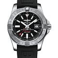 Breitling Breitling Avenger II GMT A32390111B1S2  A32390111B1S2 механические мужские часы черный циферблат, браслет каучук — вид спереди