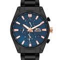 Slazenger Slazenger Multifunction SL.09.2058.2.02  SL.09.2058.2.02 кварцевые мужские часы синий циферблат, браслет суперметалл с ip покрытием — вид спереди