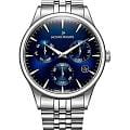 Jacques Philippe Jacques Philippe Planum JPQGC671336  JPQGC671336 кварцевые мужские часы синий циферблат, браслет нержавеющая сталь 316l — вид спереди