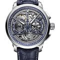 Maurice Lacroix Maurice Lacroix Masterpiece MP6028-SS001-090-2  MP6028-SS001-090-2 механические мужские часы серый циферблат, браслет кожаный — вид спереди