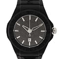 Plein Sport Plein Sport Fearless Date PSHDA0124  PSHDA0124 кварцевые мужские часы черный циферблат, браслет силикон — вид спереди