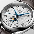 Longines Longines Master Collection L2.409.4.78.3 механические женские часы часы крупный план белый циферблата