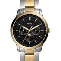 Fossil Fossil Neutra FS5906  FS5906 кварцевые мужские часы черный циферблат, браслет сталь с ip покрытием — вид спереди
