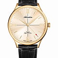 Adriatica Adriatica Super De Luxe A1230.1261MXL  A1230.1261MXL механические мужские часы  шампань циферблат, браслет кожаный — вид спереди