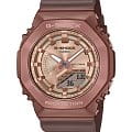 Casio Casio G-Shock GM-S2100BR-5A GM GM-S2100BR-5A электронные женские часы бежевый циферблат, браслет пластик — вид спереди