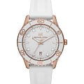 Michael Kors Michael Kors Runway MK6853  MK6853 кварцевые женские часы  белый циферблат, браслет силикон — вид спереди