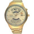 Orient Orient EU00008C (FEU00008C)  FEU00008C механические мужские часы желтый циферблат, браслет  — вид спереди