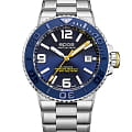 Epos Epos Diver 3441.131.96.56.30  3441.131.96.56.30 механические мужские часы  синий циферблат, браслет нержавеющая сталь — вид спереди