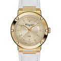 Salvatore Ferragamo Salvatore Ferragamo SFDP00218  SFDP00218 кварцевые женские часы  желтый циферблат, браслет кожаный — вид спереди