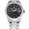 Maurice Lacroix Maurice Lacroix 1975 756007-SS002-330-1  756007-SS002-330-1 механические мужские часы черный циферблат, браслет нержавеющая сталь — вид спереди