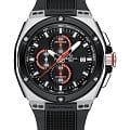 Certina Certina DS Eagle Chronograph Automatic C023.727.27.051.00  C0237272705100 механические мужские часы черный циферблат, браслет каучук — вид спереди