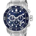 Invicta Invicta Pro Diver IN0070  IN0070 кварцевые мужские часы  синий циферблат, браслет нержавеющая сталь — вид спереди