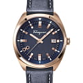 Salvatore Ferragamo Salvatore Ferragamo chic SFNJ00220  SFNJ00220 кварцевые мужские часы  синий циферблат, браслет кожаный — вид спереди