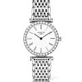 Longines Longines La Grande Classique L4.341.0.11.6  L43410116 кварцевые женские часы белый циферблат, браслет нержавеющая сталь — вид спереди