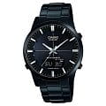Casio CASIO WAVE CEPTOR LCW-M170DB-1A  LCW-M170DB-1A кварцевые мужские часы черный циферблат, браслет карбон + полимер — вид спереди