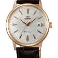 Orient Orient Automatic FAC00002W0  FAC00002W0 механические мужские часы белый циферблат, браслет кожаный — вид спереди