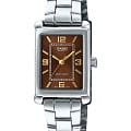 Casio Casio LTP-1234DD-5A  LTP-1234DD-5A кварцевые женские часы золотой циферблат, браслет нержавеющая сталь — вид спереди
