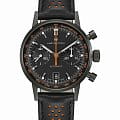 Hamilton Hamilton American Classic Intra-matic Autochrono Full Black H38446732  H38446732 механические мужские часы черный циферблат, браслет кожаный — вид спереди
