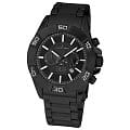 Jacques Lemans Jacques Lemans 1-1808J  1-1808J кварцевые мужские часы черный циферблат, браслет сталь с ip покрытием — вид спереди