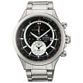 Orient Orient TD0T005B (FTD0T005B)  FTD0T005B кварцевые мужские часы черный циферблат, браслет 18-каратное желтое золото — вид спереди