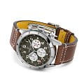 Breitling Breitling Super Avi B04 Chronograph GMT 46 Curtiss Warhawk AB04452A1L1X1, aviator 8 швейцария мужские часы на браслете кожаный боковой вид