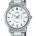 Casio Casio Collection MTP-E335D-7E  MTP-E335D-7E кварцевые мужские часы белый циферблат, браслет нержавеющая сталь — вид спереди