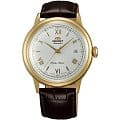 Orient Orient ER24009W (FER24009W)  FER24009W механические мужские часы  белый циферблат, браслет кожа + текстиль — вид спереди
