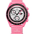 Часы Swatch x Omega Bioceramic Moonswatch Mission to The Pink Moonphase SO33P700