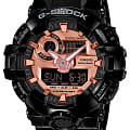 Casio Casio G-Shock GA-700MMC-1A GA-700 GA-700MMC-1A электронные мужские часы золотой циферблат, браслет полимер — вид спереди