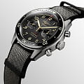 Longines Longines Spirit L3.821.1.53.2 мужские часы черный циферблат на запястье