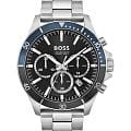 Hugo Boss Hugo Boss Troper HB1514101  HB1514101 кварцевые мужские часы черный циферблат, браслет нержавеющая сталь — вид спереди