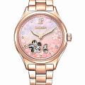 Citizen Citizen Automatic PC1017-88Y  PC1017-88Y кварцевые женские часы цветной циферблат, браслет нержавеющая сталь с ip-покрытием — вид спереди