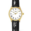 Longines Longines Lyre L4.259.2.11.2  L42592112 кварцевые женские часы белый циферблат, браслет кожаный — вид спереди