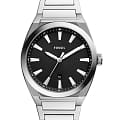Fossil Fossil FB-02  FS5821  FS5821 кварцевые мужские часы черный циферблат, браслет нержавеющая сталь — вид спереди