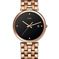 Rado Rado Florence R48889713  R48889713 кварцевые женские часы черный циферблат, браслет нержавеющая сталь с pvd-покрытием — вид спереди