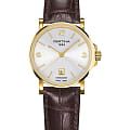 Certina Certina C017.210.36.037.00  C0172103603700 кварцевые женские часы белый циферблат, браслет кожаный — вид спереди