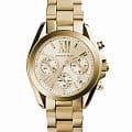 Michael Kors Michael Kors Portia MK5798  MK5798 кварцевые женские часы золотой циферблат, браслет сталь c pvd покрытием — вид спереди