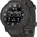 Garmin Garmin Instinct Crossover Solar 010-02730-01  010-02730-01 электронные мужские часы  циферблат, браслет силикон — вид спереди