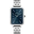 Daniel Wellington Daniel Wellington Quadro DW00100670  DW00100670 кварцевые женские часы синий циферблат, браслет нержавеющая сталь — вид спереди