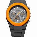 D1 Milano D1 Milano Polychrono PHBJ01  PHBJ01 кварцевые мужские часы  серый циферблат, браслет пластик — вид спереди