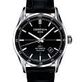 Certina Certina C006.407.16.051.00  C0064071605100 механические мужские часы черный циферблат, браслет кожаный — вид спереди