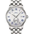 Mido Mido Baroncelli II M8608.4.21.1  M86084211 механические мужские часы серебристый циферблат, браслет нержавеющая сталь — вид спереди