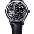 Maurice Lacroix Maurice Lacroix Masterpiece Gravity MP6118-PVB01-330-1  MP6118-PVB01-330-1 механические мужские часы черный циферблат, браслет кожаный — вид спереди